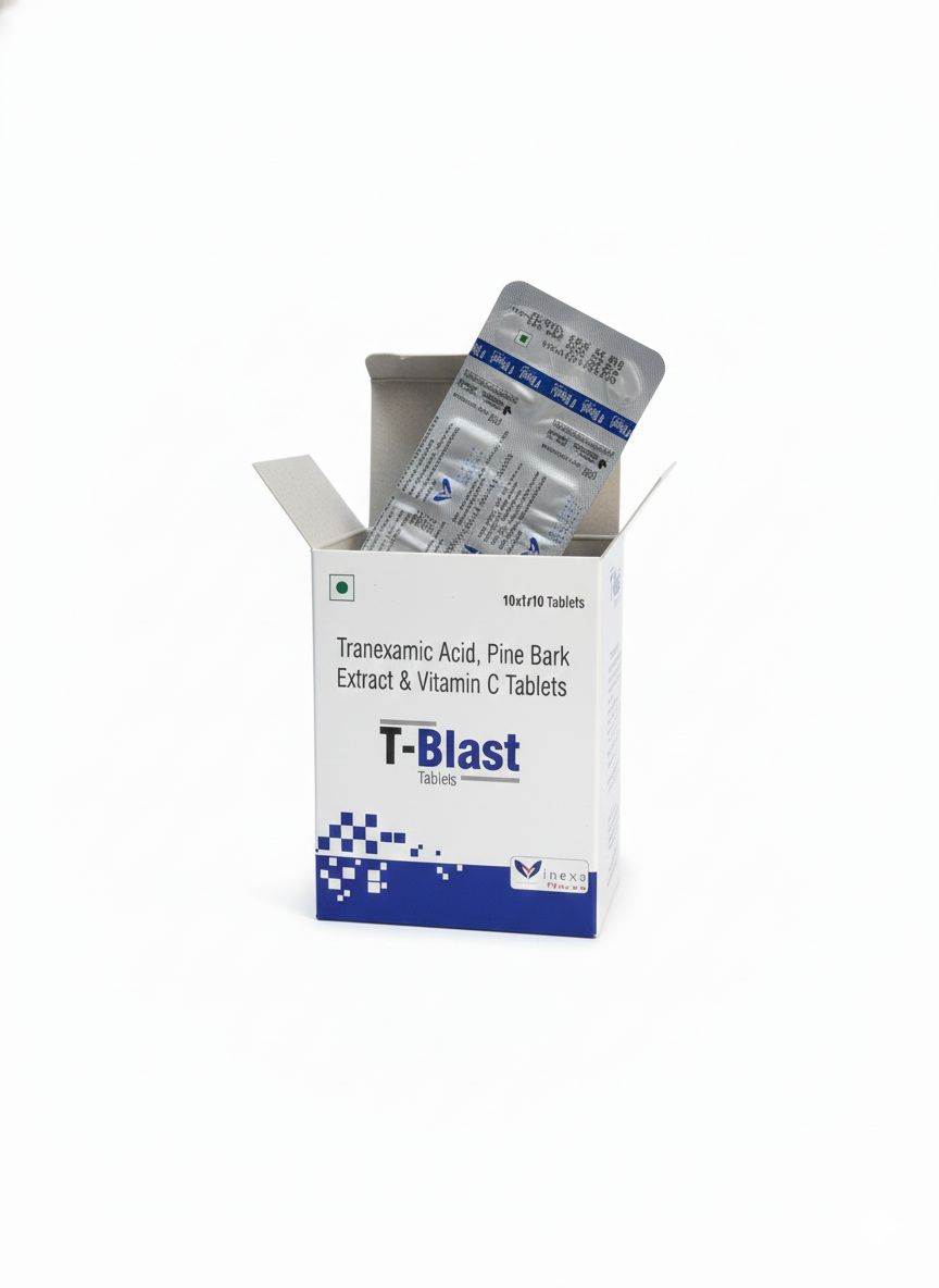 T-Blast – Tranexamic Acid & Pine Bark Extract Tablets