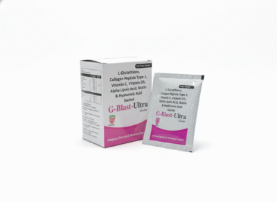 G-Blast Ultra Sachet – Glutathione, Collagen & Vitamin C Skin Brightening Formula - Image 2