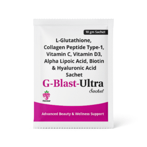 G-Blast Ultra Sachet – Glutathione, Collagen & Vitamin C Skin Brightening Formula - Image 4